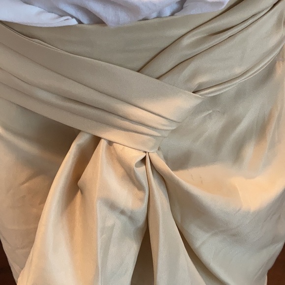 DS Lab Beige-Gold Short Skirt - Picture 4 of 8